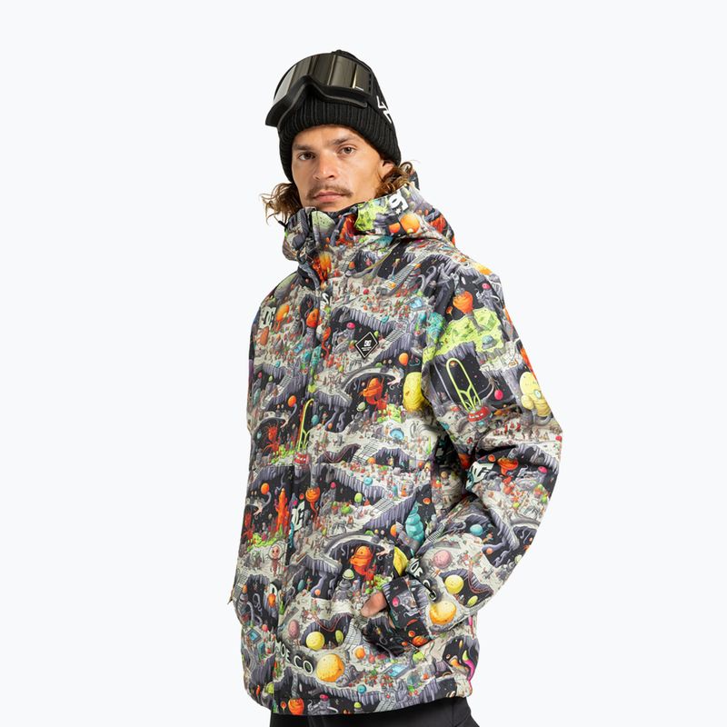 Giacca da snowboard uomo DC Basis Print outer world black 4