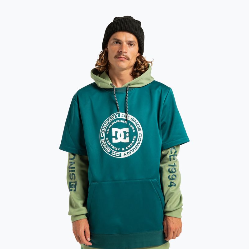 Felpa da snowboard uomo DC Dryden deep teal