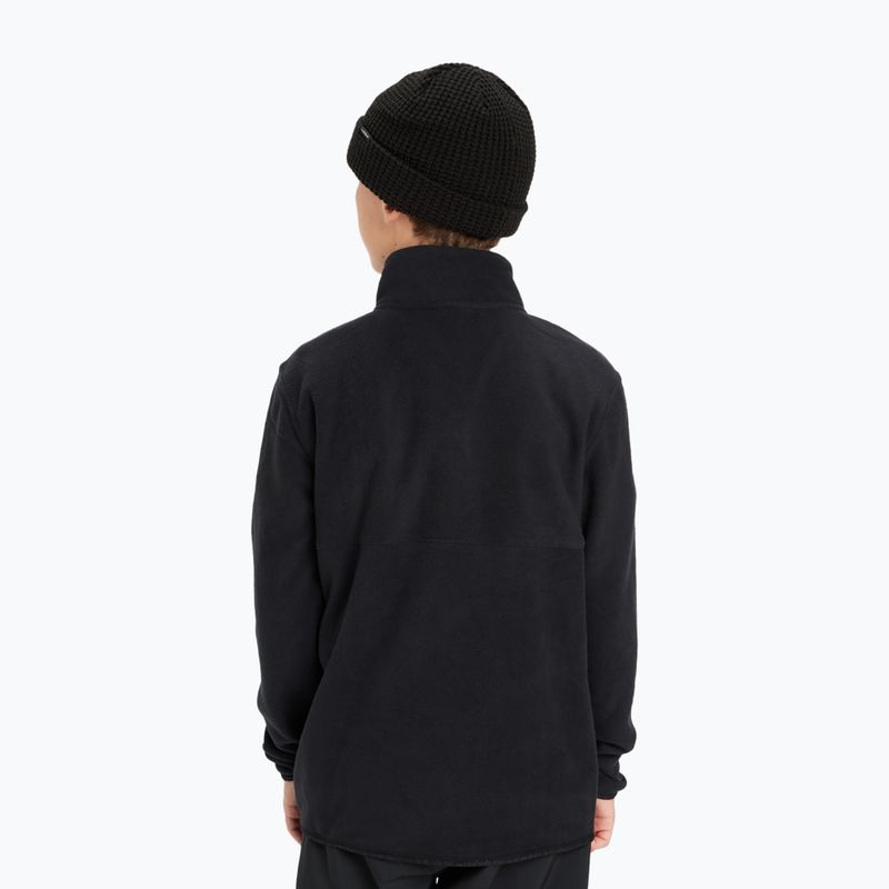 Felpa in pile bambino Quiksilver No Destination Half Zip black 3