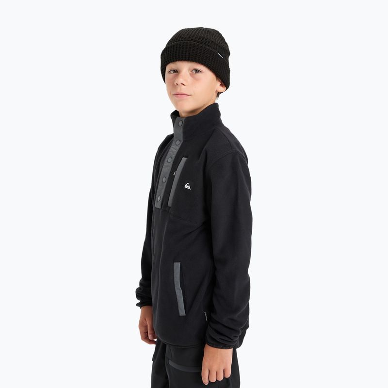 Felpa in pile bambino Quiksilver No Destination Half Zip black 4