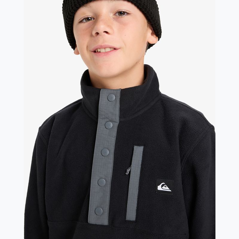 Felpa in pile bambino Quiksilver No Destination Half Zip black 5