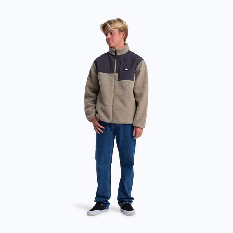 Felpa in pile da uomo Quiksilver Sallow Water Full Zip fallen rock 2