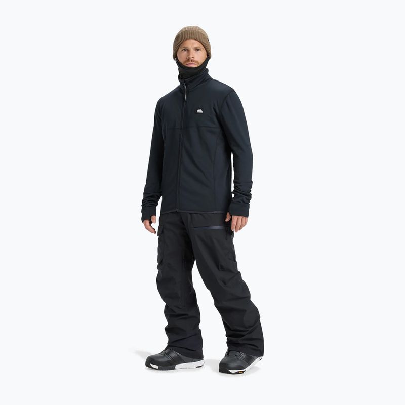 Felpa da uomo per snowboard Quiksilver Steep Point Full Zip Fleece true black 2
