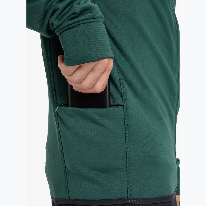 Felpa da snowboard uomo Quiksilver Steep Point Full Zip Fleece trekking green 5