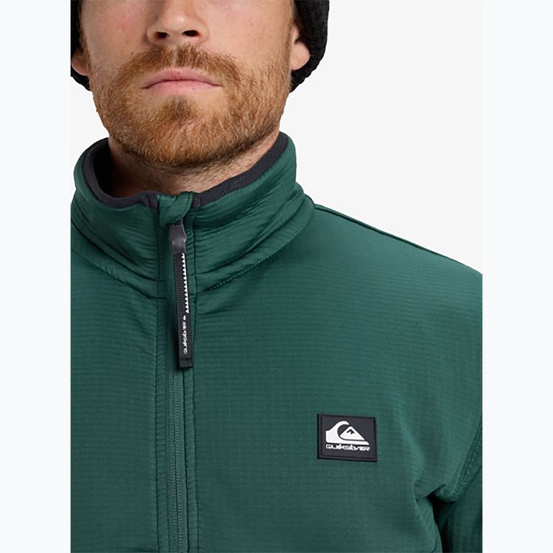 Felpa da snowboard uomo Quiksilver Steep Point Full Zip Fleece trekking green 7