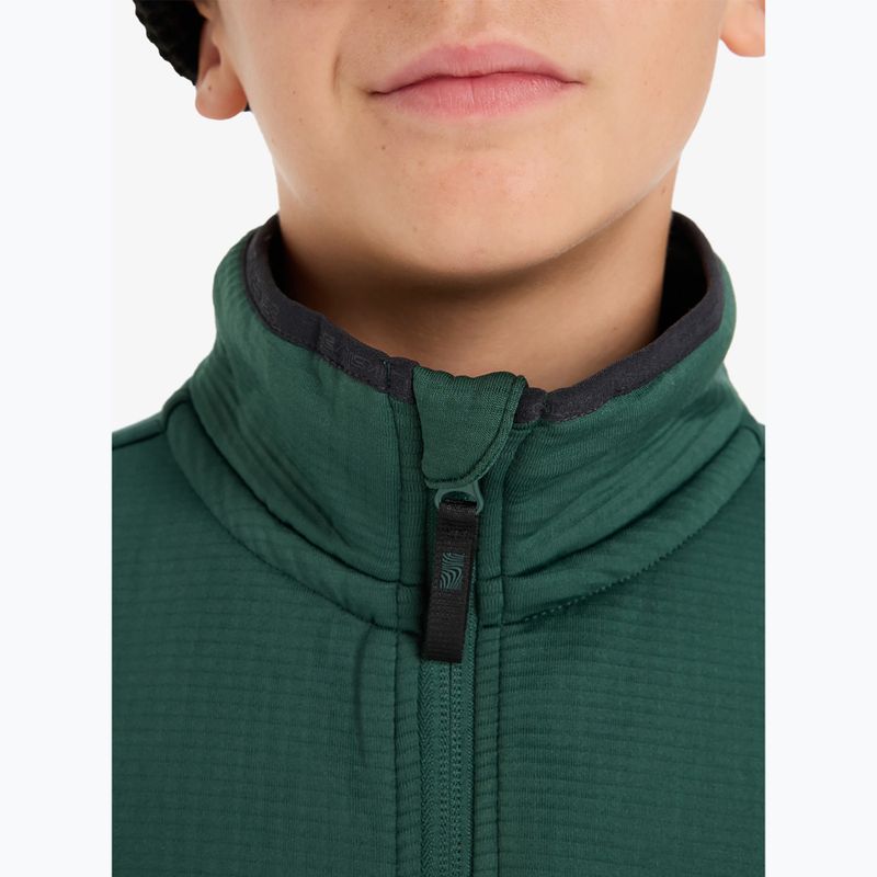 Felpa da snowboard per bambini Quiksilver Steep Point Full Zip trekking green 5