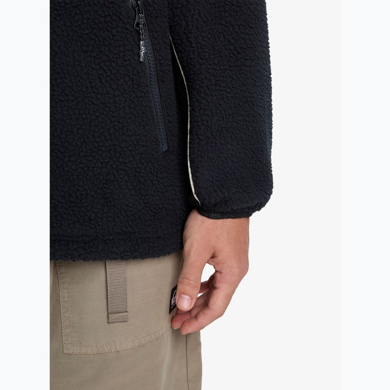 Felpa da snowboard uomo Quiksilver Omni Sherpa Half Zip black 6