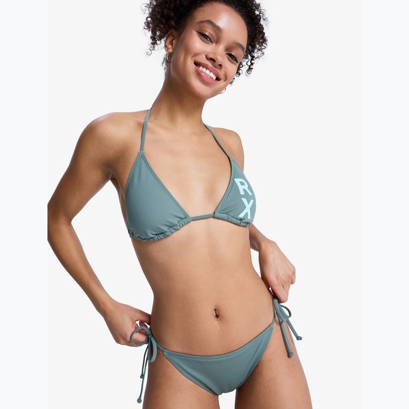 Costume da bagno a due pezzi da donna ROXY Solid Essentials Tiki Tri agave green 4