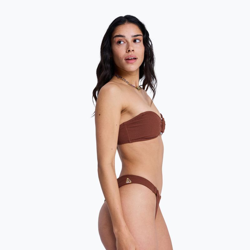 Top del costume da bagno ROXY Sunshine Bandeau cappuccino 5