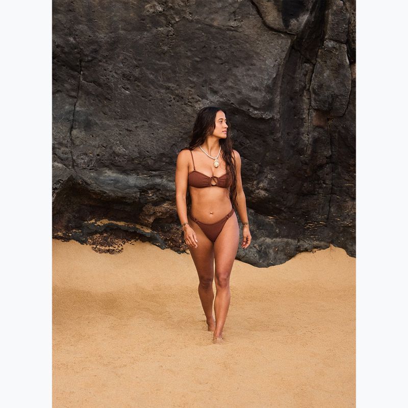 Top del costume da bagno ROXY Sunshine Bandeau cappuccino 10