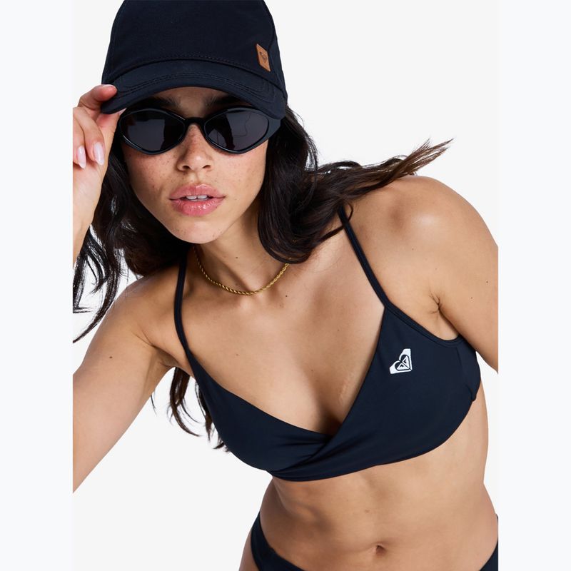 Parte superiore del costume da bagno ROXY Solid Essentials Wrap Bralette anthracite 5
