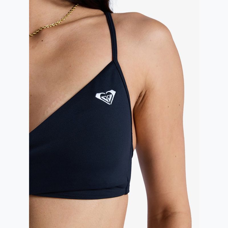 Parte superiore del costume da bagno ROXY Solid Essentials Wrap Bralette anthracite 6
