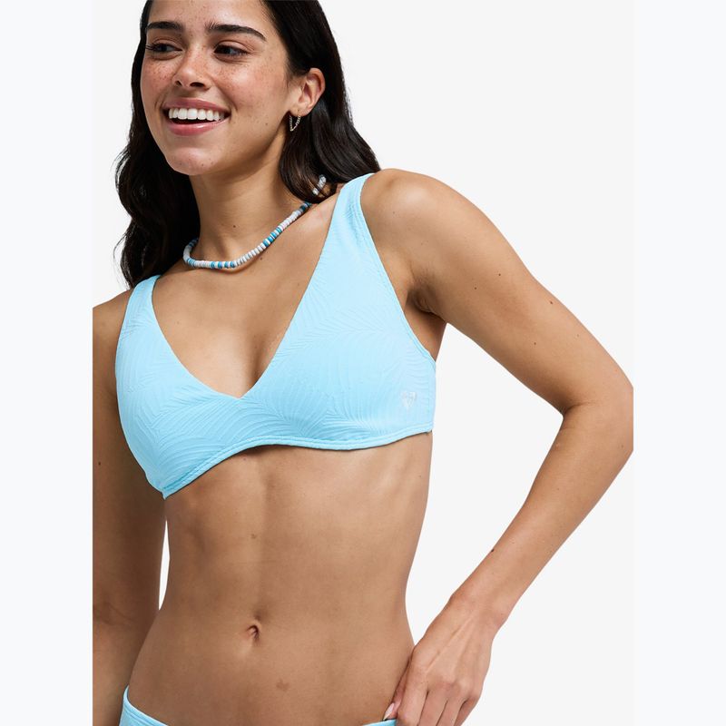 Parte superiore del costume da bagno ROXY Palm Dreams Elongated Tri tanager turquoise 4