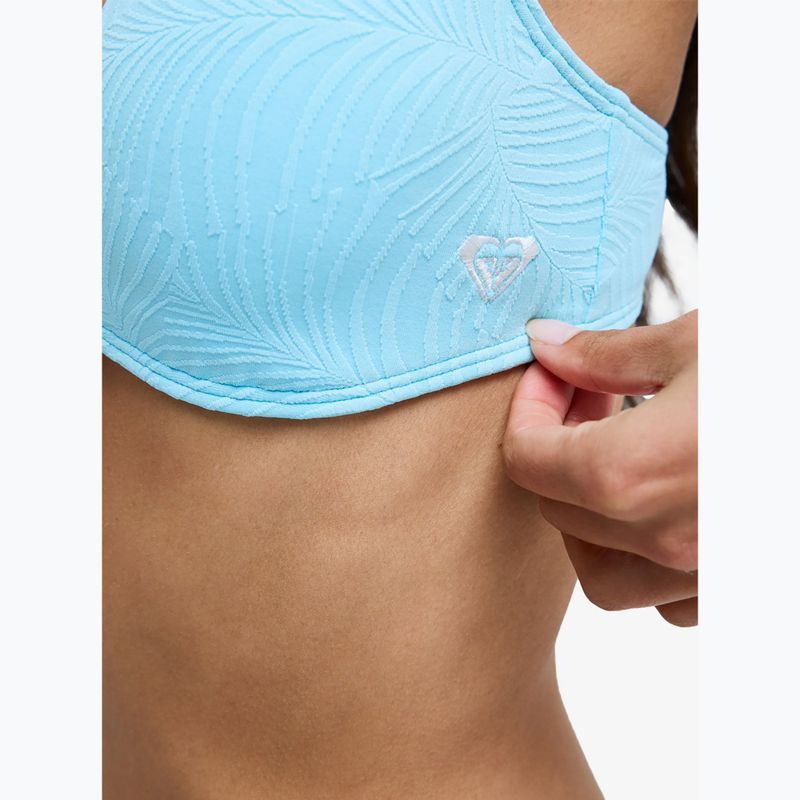 Parte superiore del costume da bagno ROXY Palm Dreams Elongated Tri tanager turquoise 6