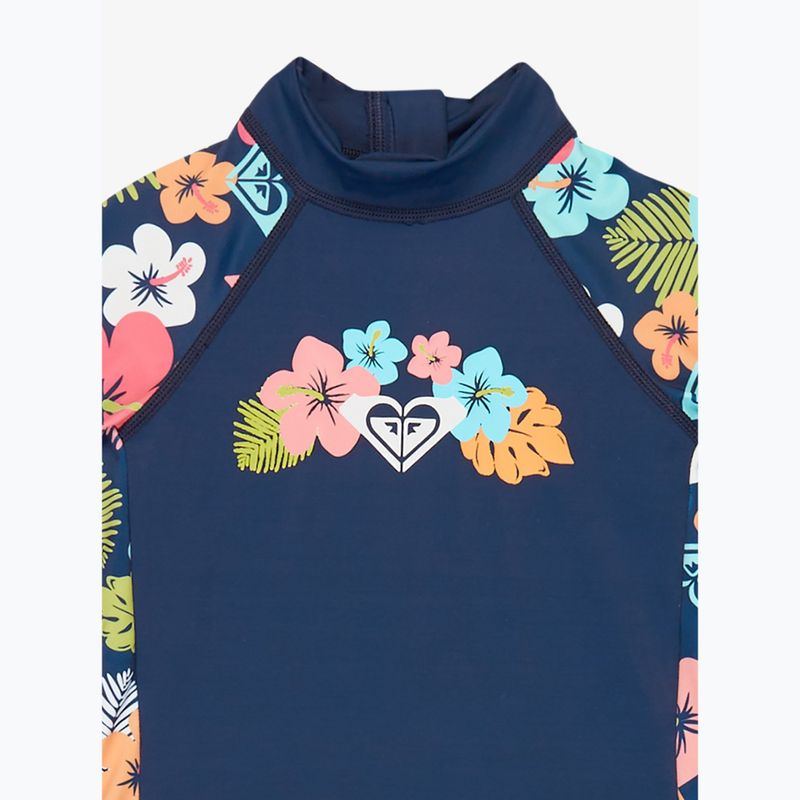 Tuta da bambino UPF 50+ ROXY Morning Flower Springsuit mood indigo morning flowers 3