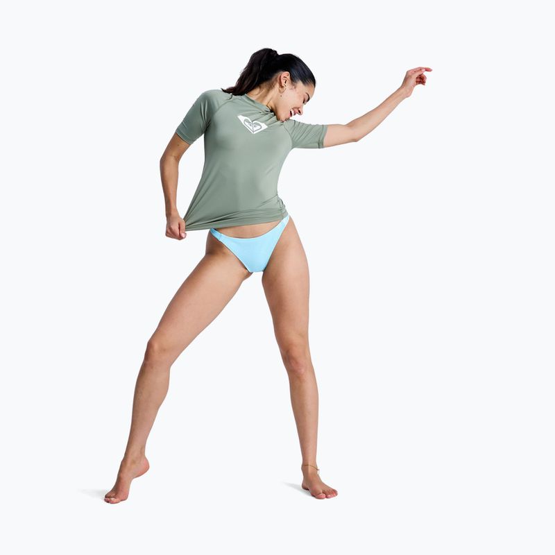 Maglietta da nuoto donna ROXY Whole Hearted oil green 2