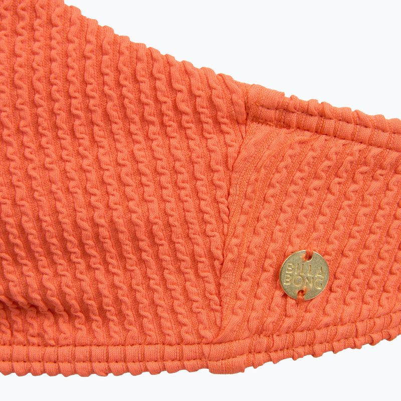 Parte superiore del costume da bagno Billabong Summer High V Bralette fushion orange 3