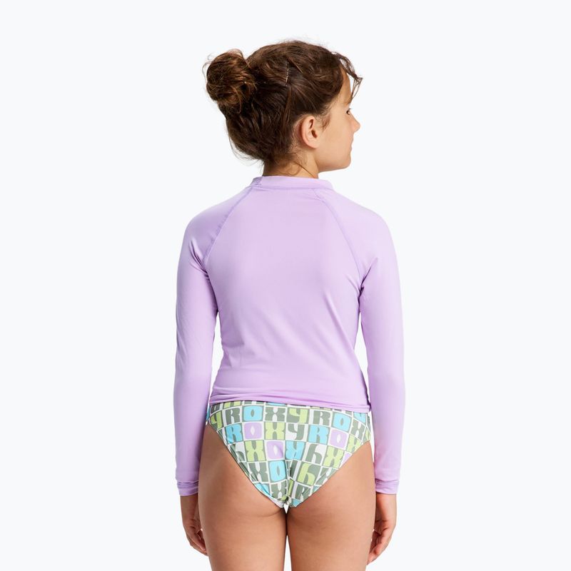 Maglia a maniche lunghe da nuoto per bambini ROXY Whole Hearted crocus petal 2