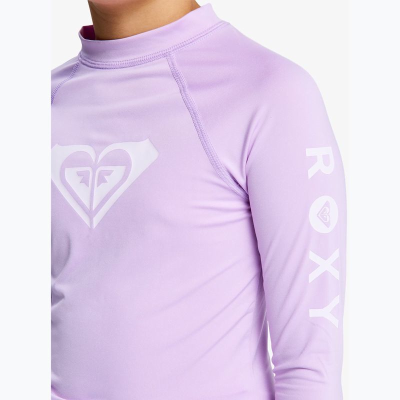 Maglia a maniche lunghe da nuoto per bambini ROXY Whole Hearted crocus petal 4