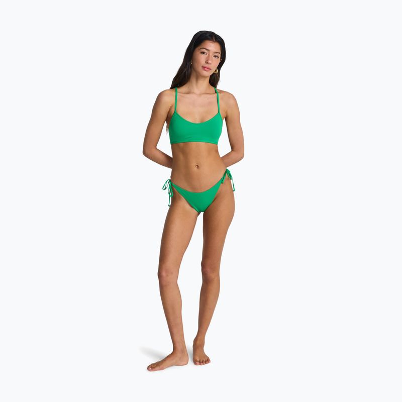 Top del costume da bagno Billabong Sol Searcher Lace Up Trilet summer green 2