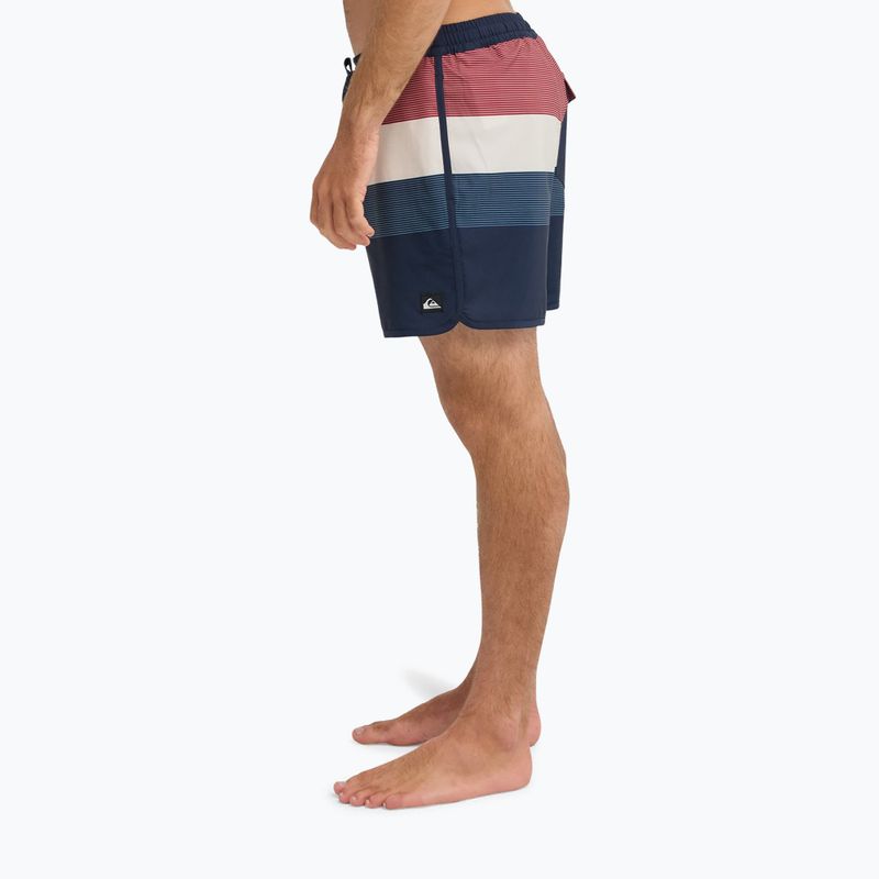 Pantaloncini da bagno uomo Quiksilver Stretch Scallop Volley 16" dark navy tijuana 6