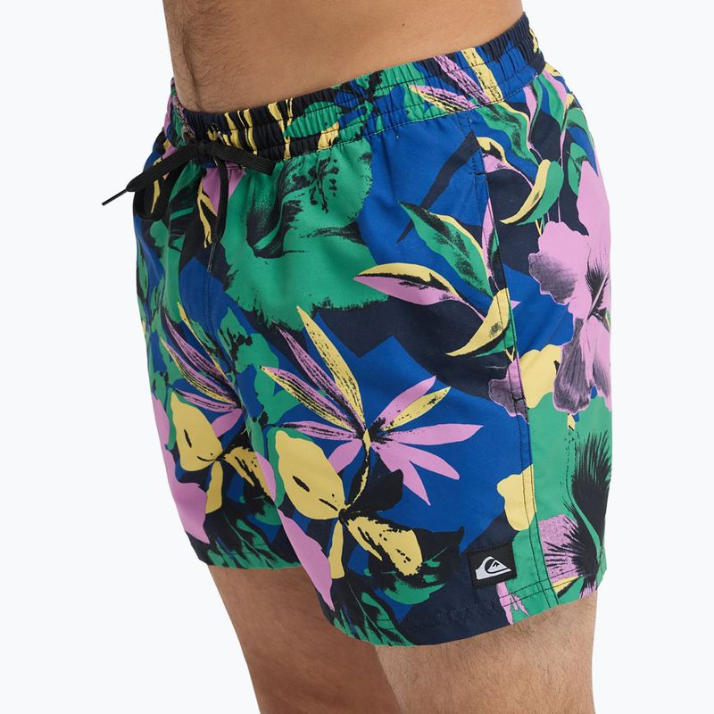 Pantaloncini da bagno uomo Quiksilver Everyday Printed Volley 15" dark navy interact floral 7