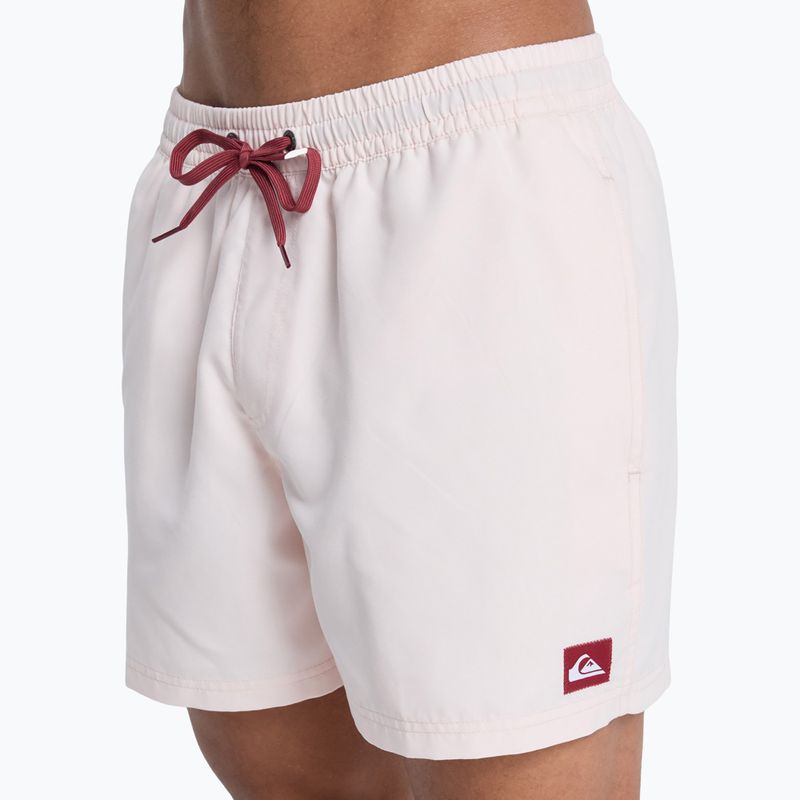 Pantaloncini da bagno uomo Quiksilver Everyday Solid Volley 15" rosewater 6