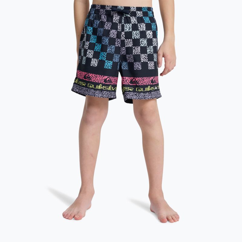 Pantaloncini da bagno per bambini Quiksilver Everyday Printed Volley 14" dark navy next gen 3