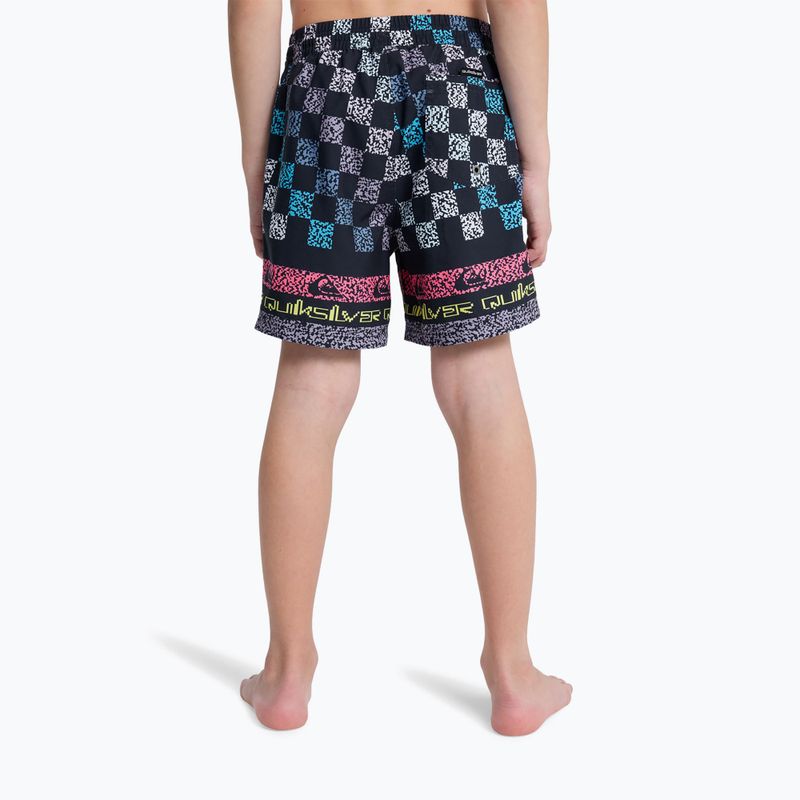 Pantaloncini da bagno per bambini Quiksilver Everyday Printed Volley 14" dark navy next gen 4