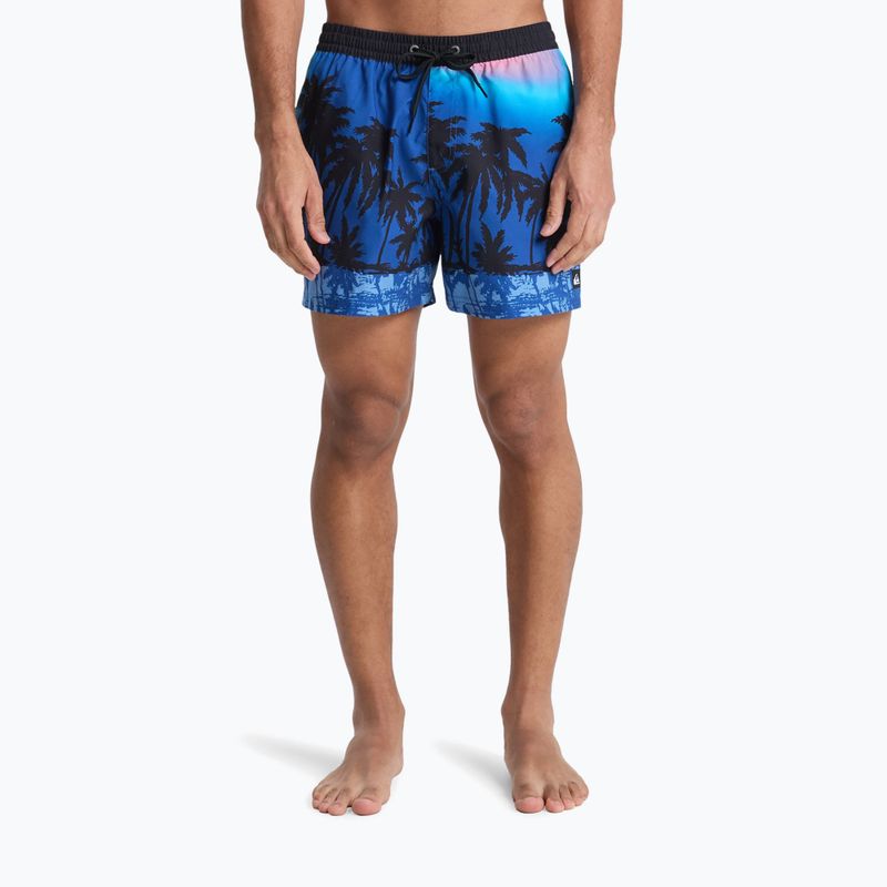 Pantaloncini da bagno uomo Quiksilver Everyday Printed Volley 15" Monaco Blue Thermotropics 3