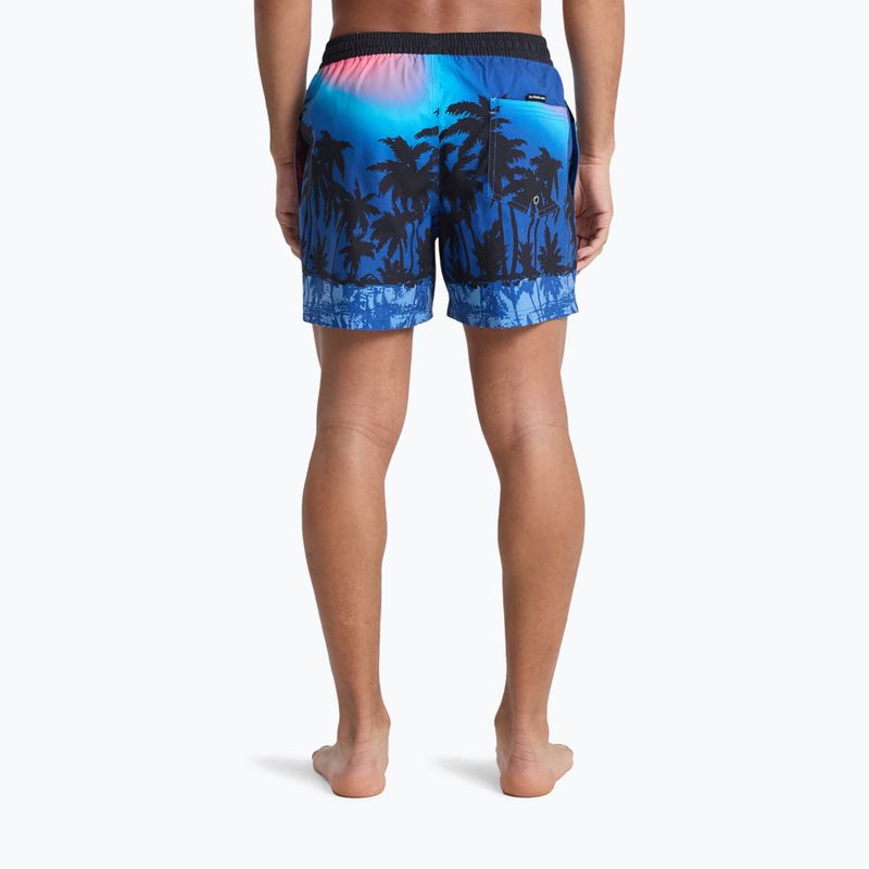 Pantaloncini da bagno uomo Quiksilver Everyday Printed Volley 15" Monaco Blue Thermotropics 5