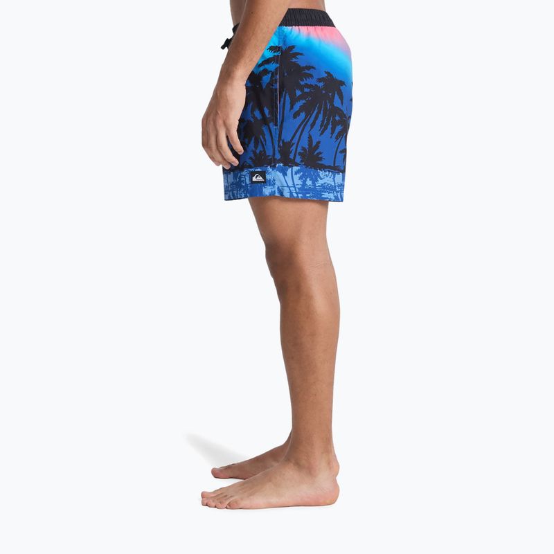 Pantaloncini da bagno uomo Quiksilver Everyday Printed Volley 15" Monaco Blue Thermotropics 6