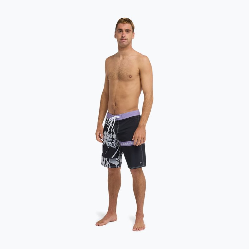 Costume da bagno uomo Quiksilver Surfsilk Straight 20" black block momentum 4