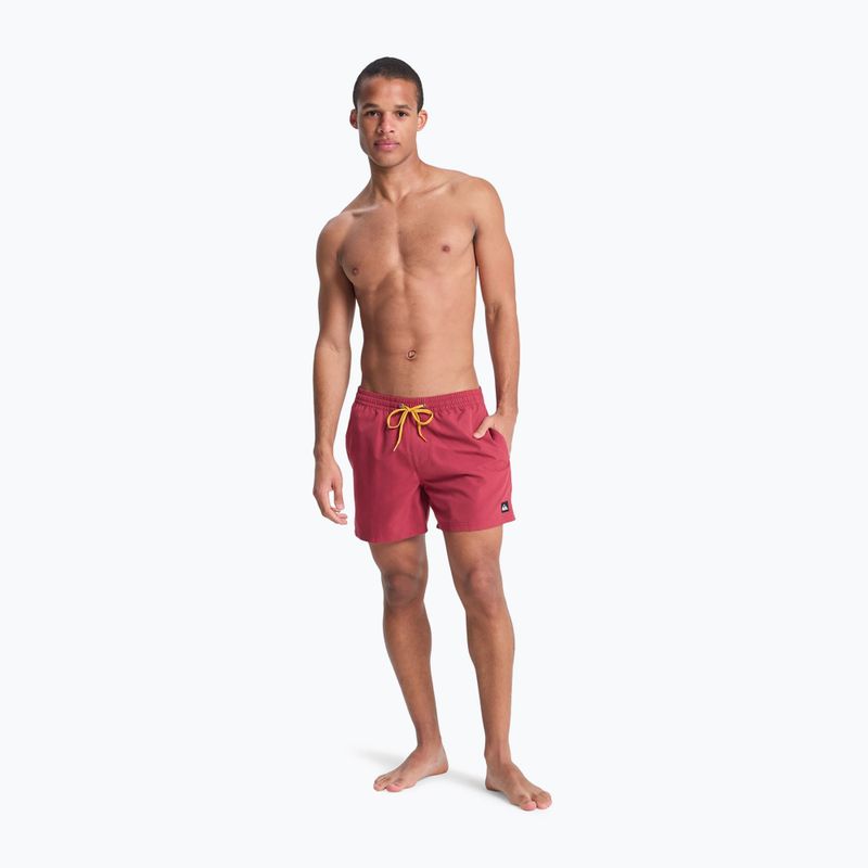 Pantaloncini da bagno uomo Quiksilver Everyday Solid Volley 15" burnt russet 4