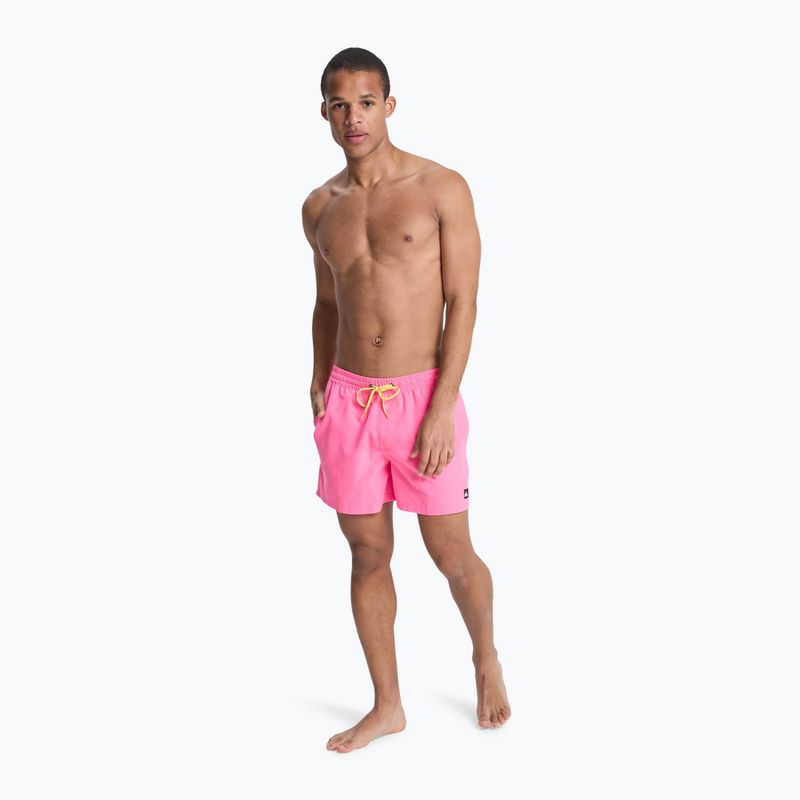 Costume da bagno uomo Quiksilver Everyday Solid Volley 15" pink lemonade 4
