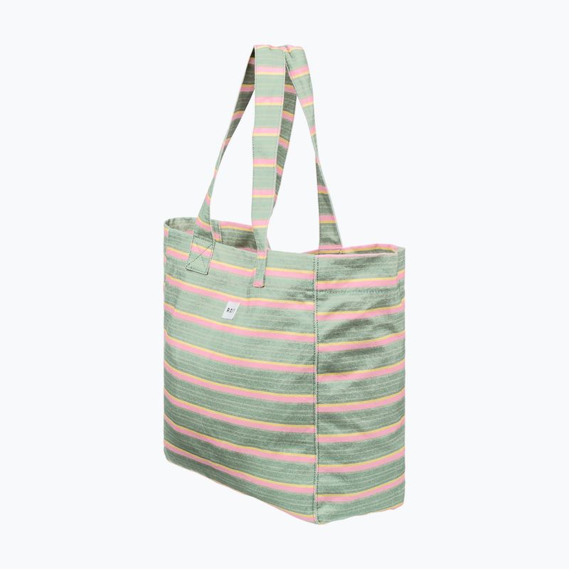 Borsa da donna ROXY Anti Bad Vibes oil green say it with stripes 3
