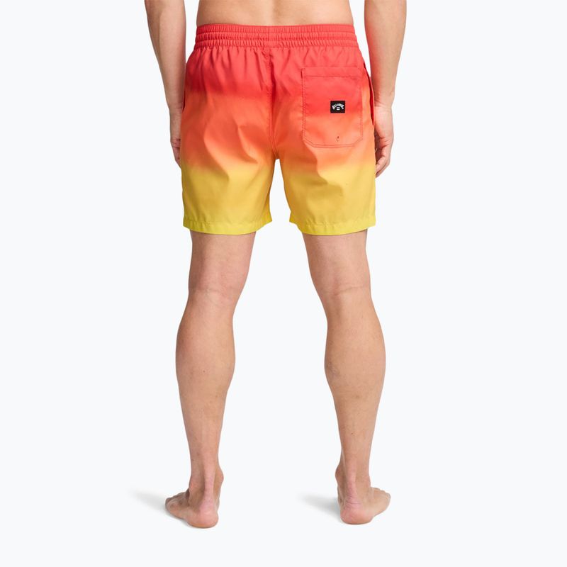 Pantaloncini da bagno uomo Billabong All Day Fade Layback retro yellow 3