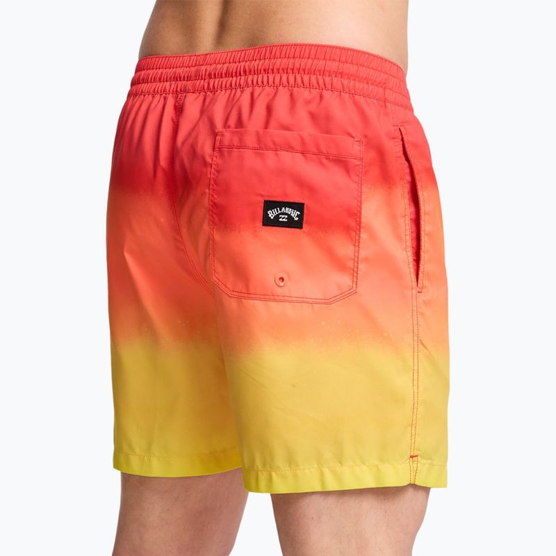 Pantaloncini da bagno uomo Billabong All Day Fade Layback retro yellow 6