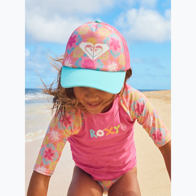 Berretto con visiera da bambino ROXY Sweet Emotions plumeria hippie hour diagonal 5