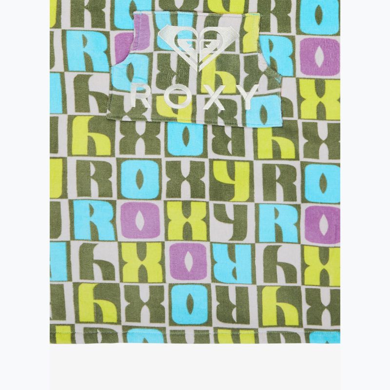 Poncho per bambini ROXY RG Stay Magical Printed oil green letter up 3