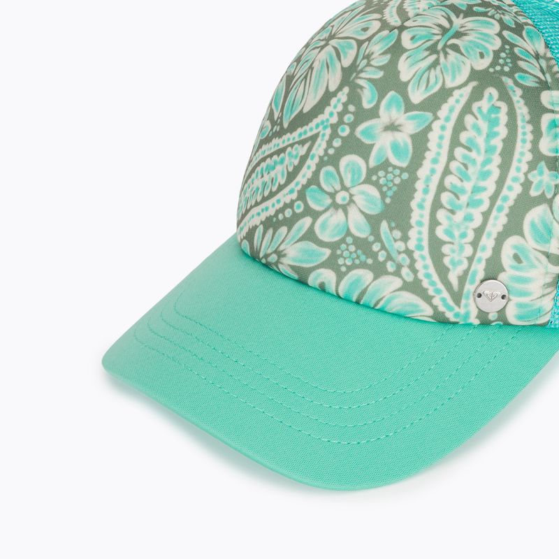 Cappellino con visiera da donna ROXY Beautiful Morning oil green wildside paisley 3