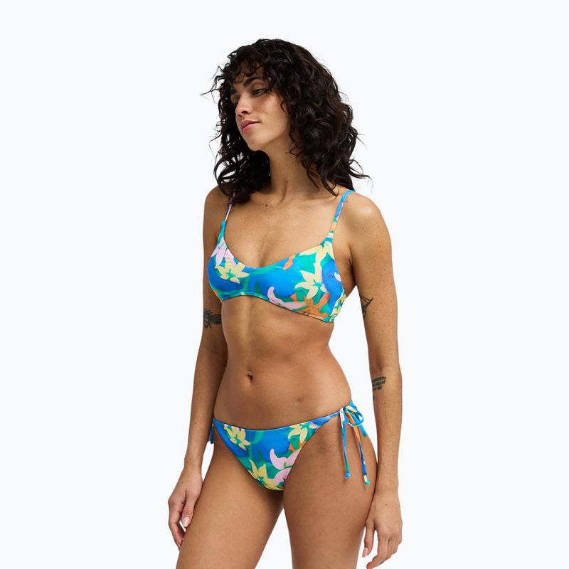 Parte inferiore del costume da bagno Billabong Sol Searcher Tropic Tie Side aqua flowers 2