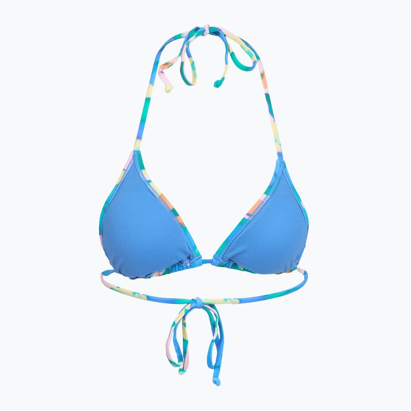 Top del costume da bagno Billabong Sol Searcher Multi Triangle aqua flowers 2