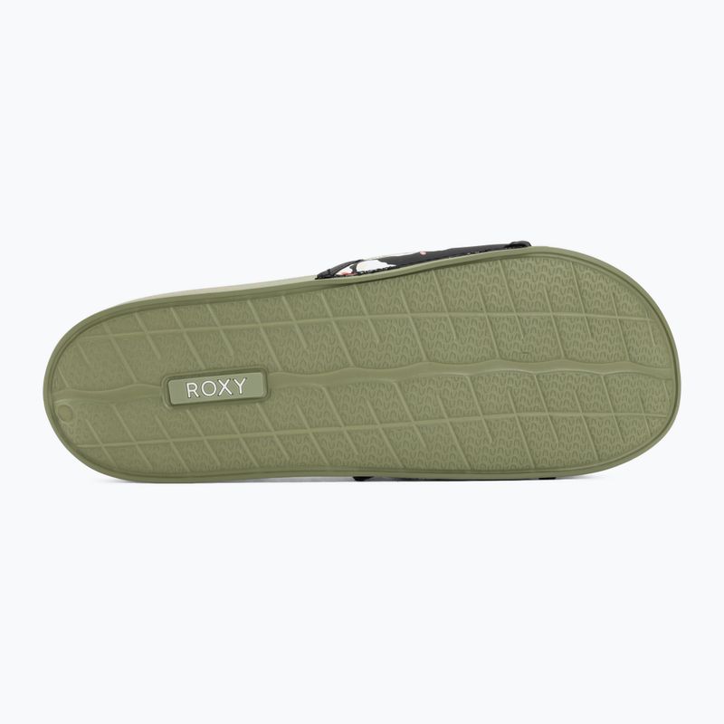 Ciabatte da donna ROXY Slippy IV oil green 4