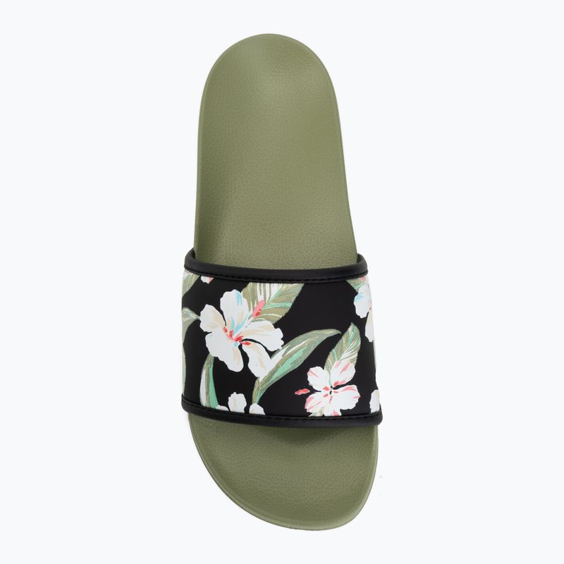 Ciabatte da donna ROXY Slippy IV oil green 5