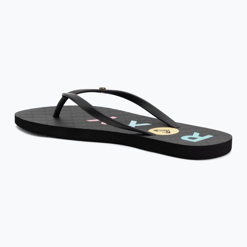 Infradito donna ROXY Sandy III black/rainbow 3