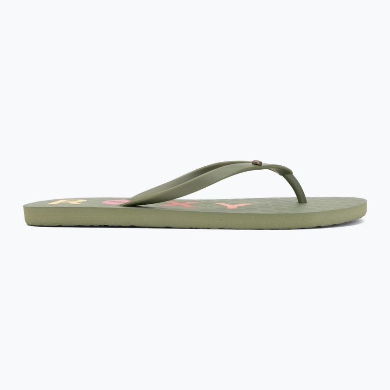 Infradito donna ROXY Sandy III oil green 2