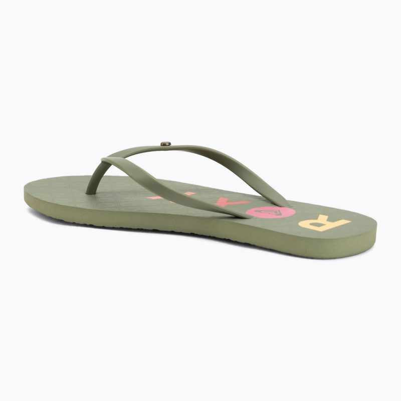 Infradito donna ROXY Sandy III oil green 3