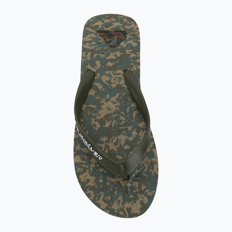 Infradito da uomo Quiksilver Molokai Recycled grape leaf 5