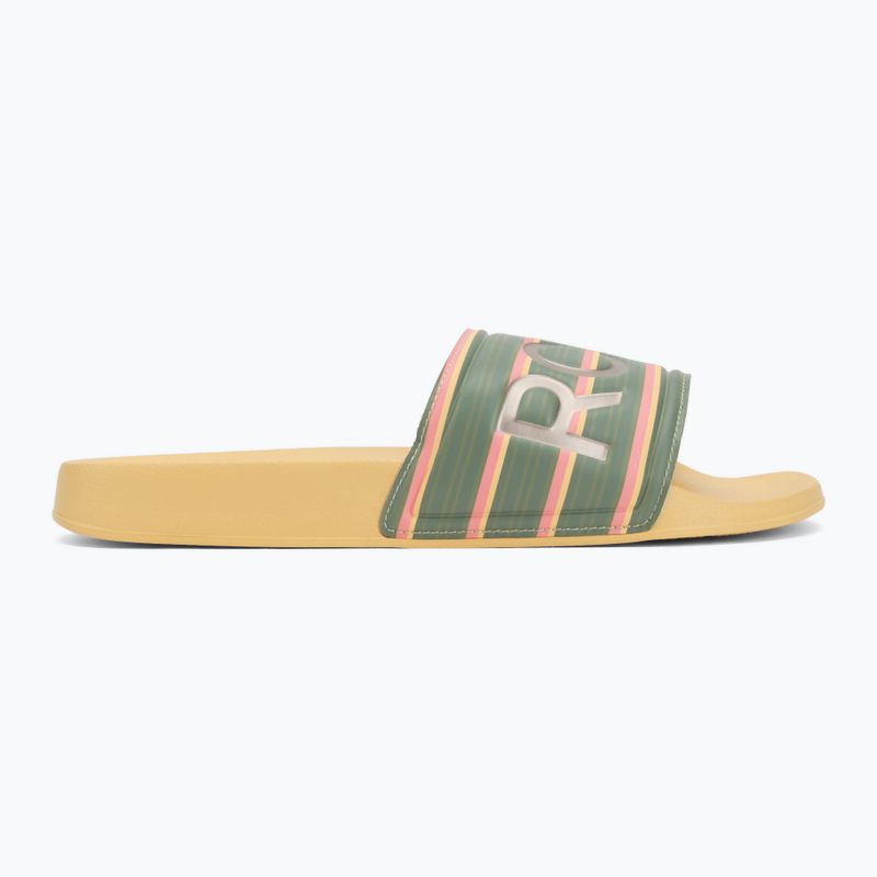 Ciabatte da donna ROXY Slippy II Printed gold haze 2